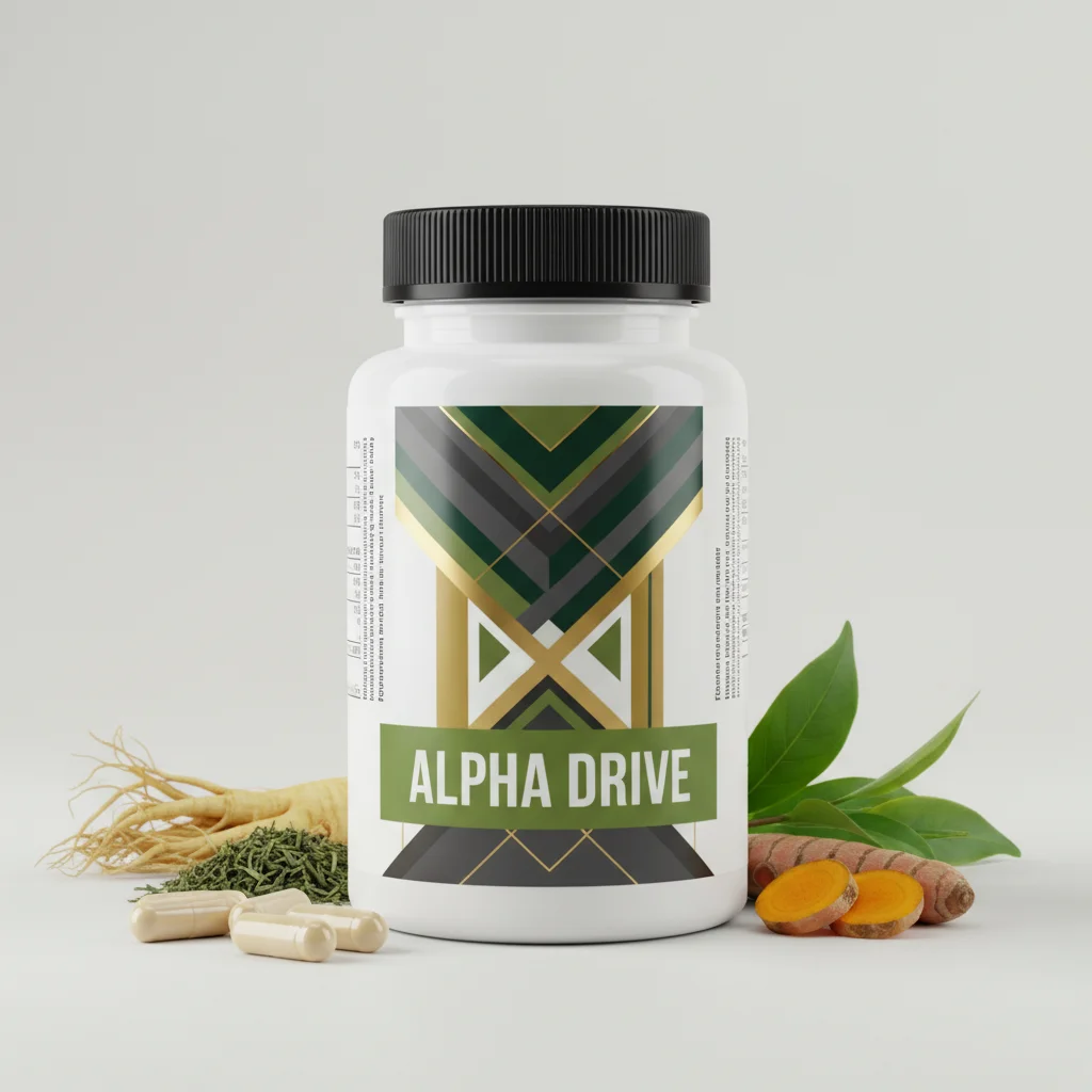 Alpha Drive supplement bottle